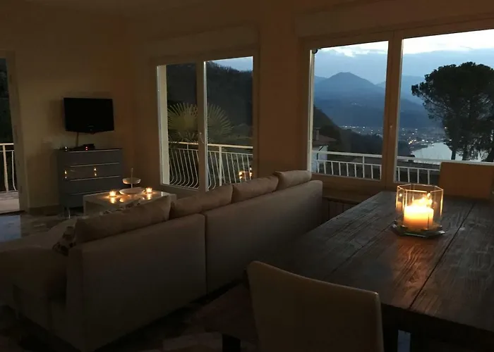 Апартаменты Moderne Mit Traumseeblick Maggiore Луино